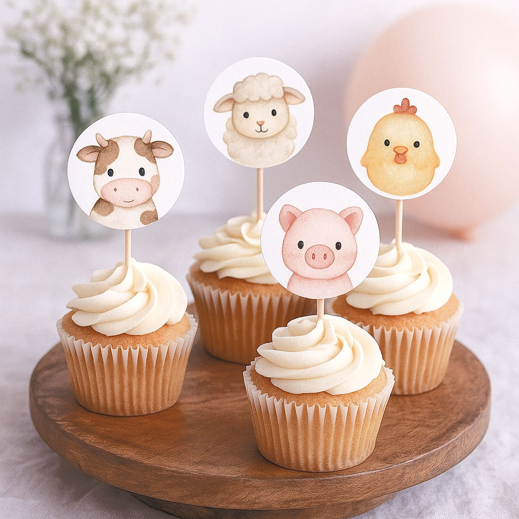 Small Personalized Cupcake Toppers