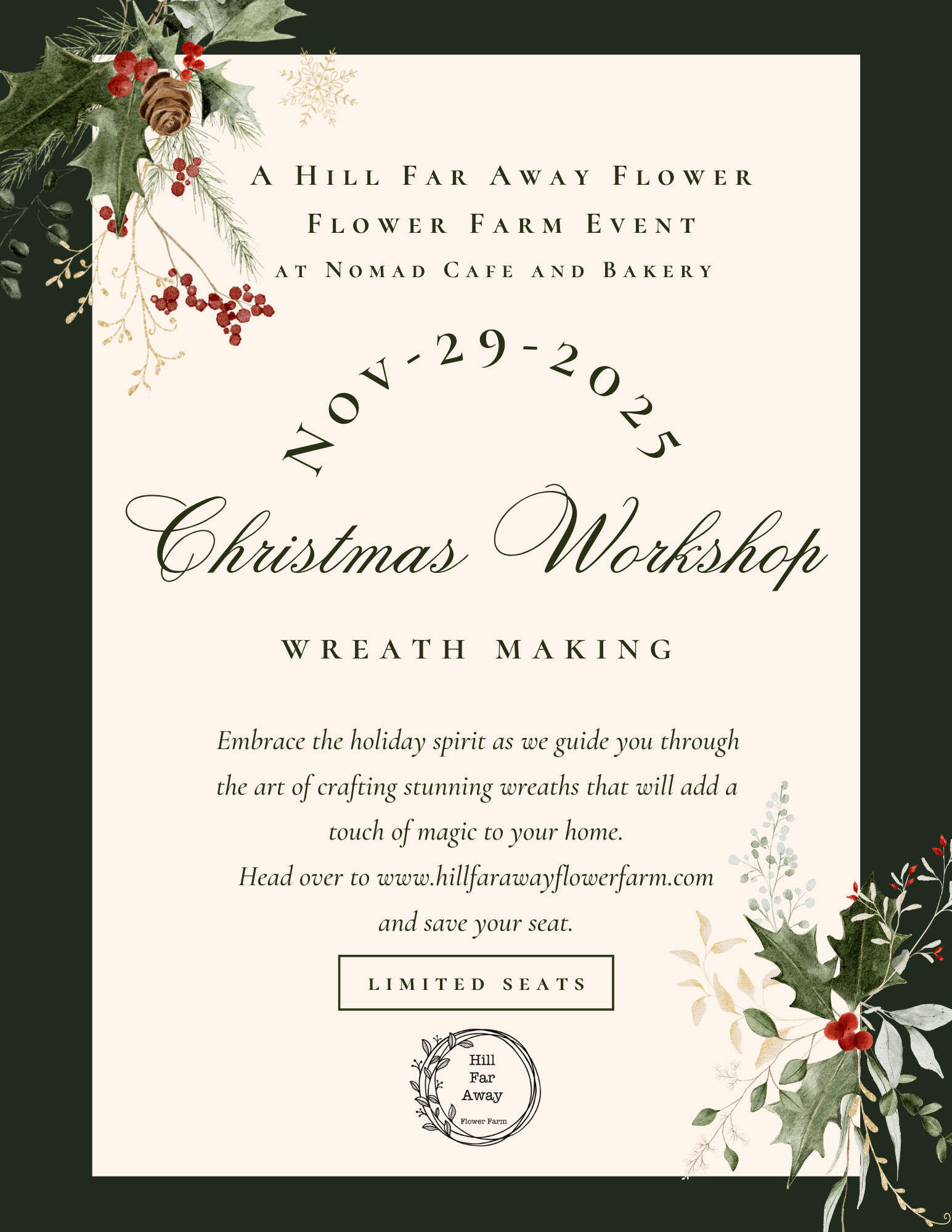 November 29 Wreath Workshop