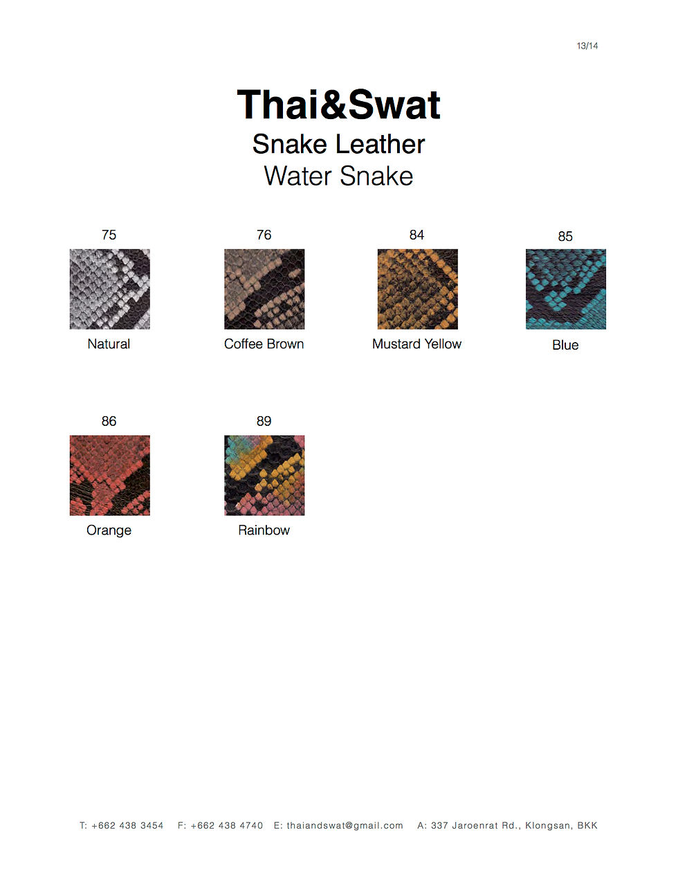 Thumbnail: Printed Python Snake Leather