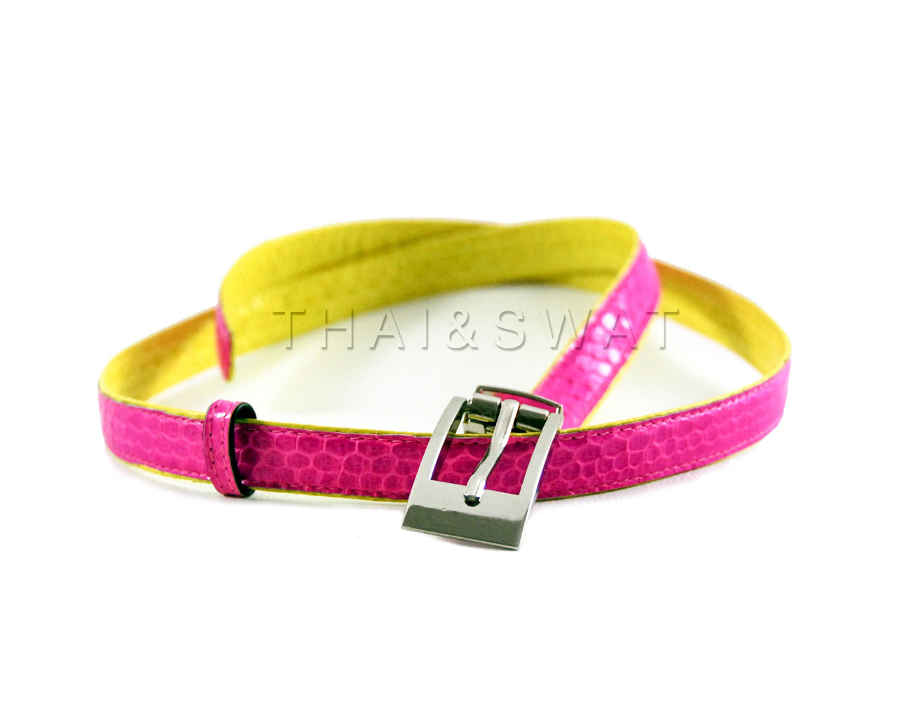 3/4 Snake Leather Belt