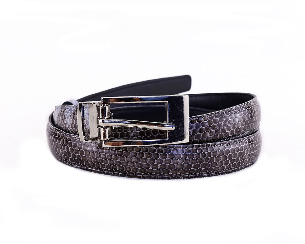 Thumbnail: 3/4" Snake Leather Belt