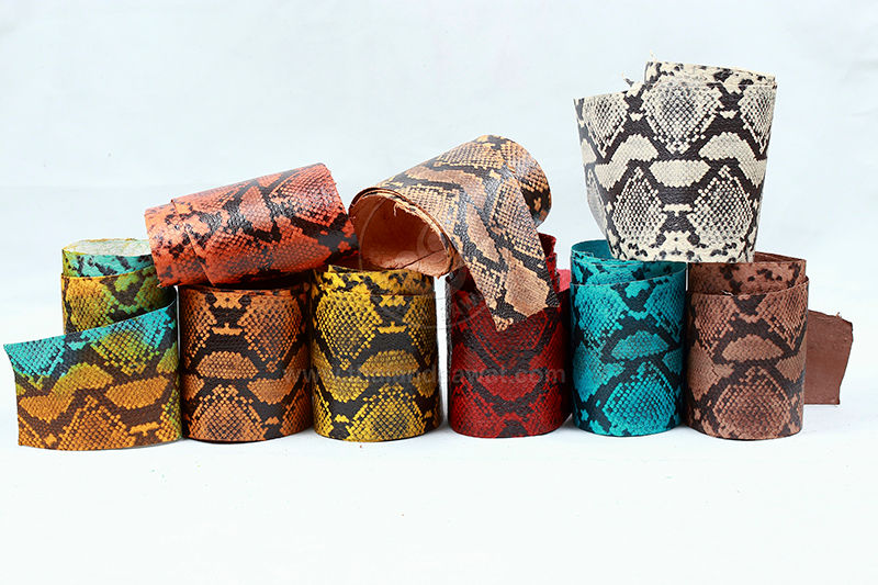 Thumbnail: Printed Python Snake Leather