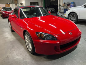 ホンダS2000ガラスコーティング、ヘッドライトプロテクション施工なんと平成18年式