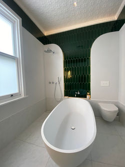 Chic Coatings Micrcement wet area wall finishes.