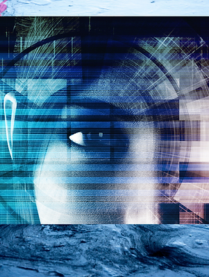 Image shows a woman with focus showing the power of focused public relations and advertising to the world in order to drive traffic