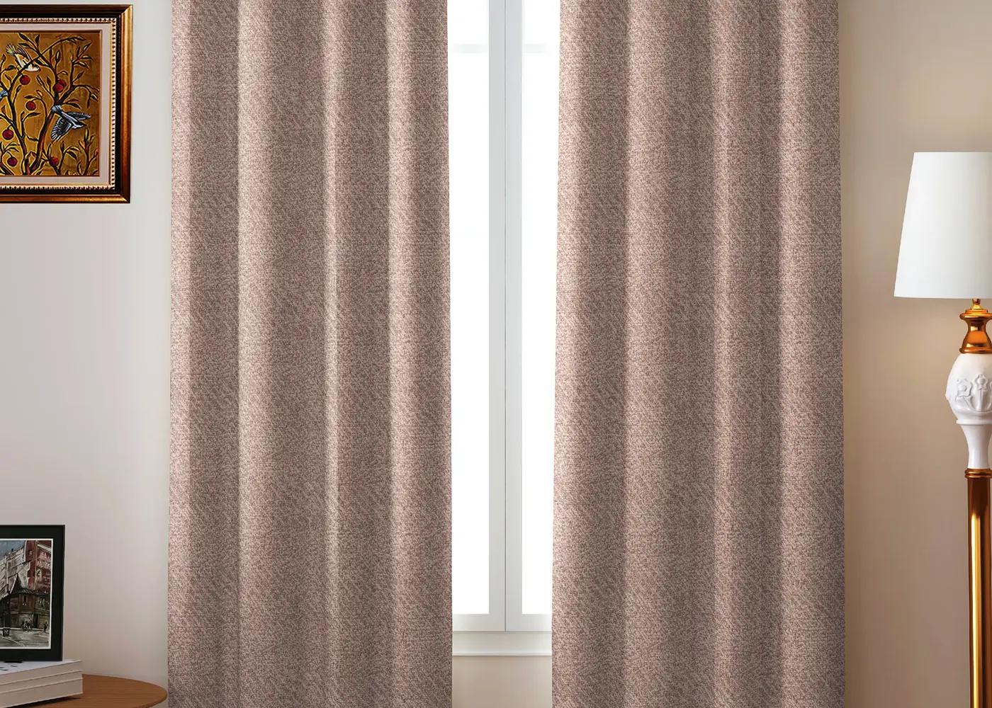 AURUM fabric in a styled interior