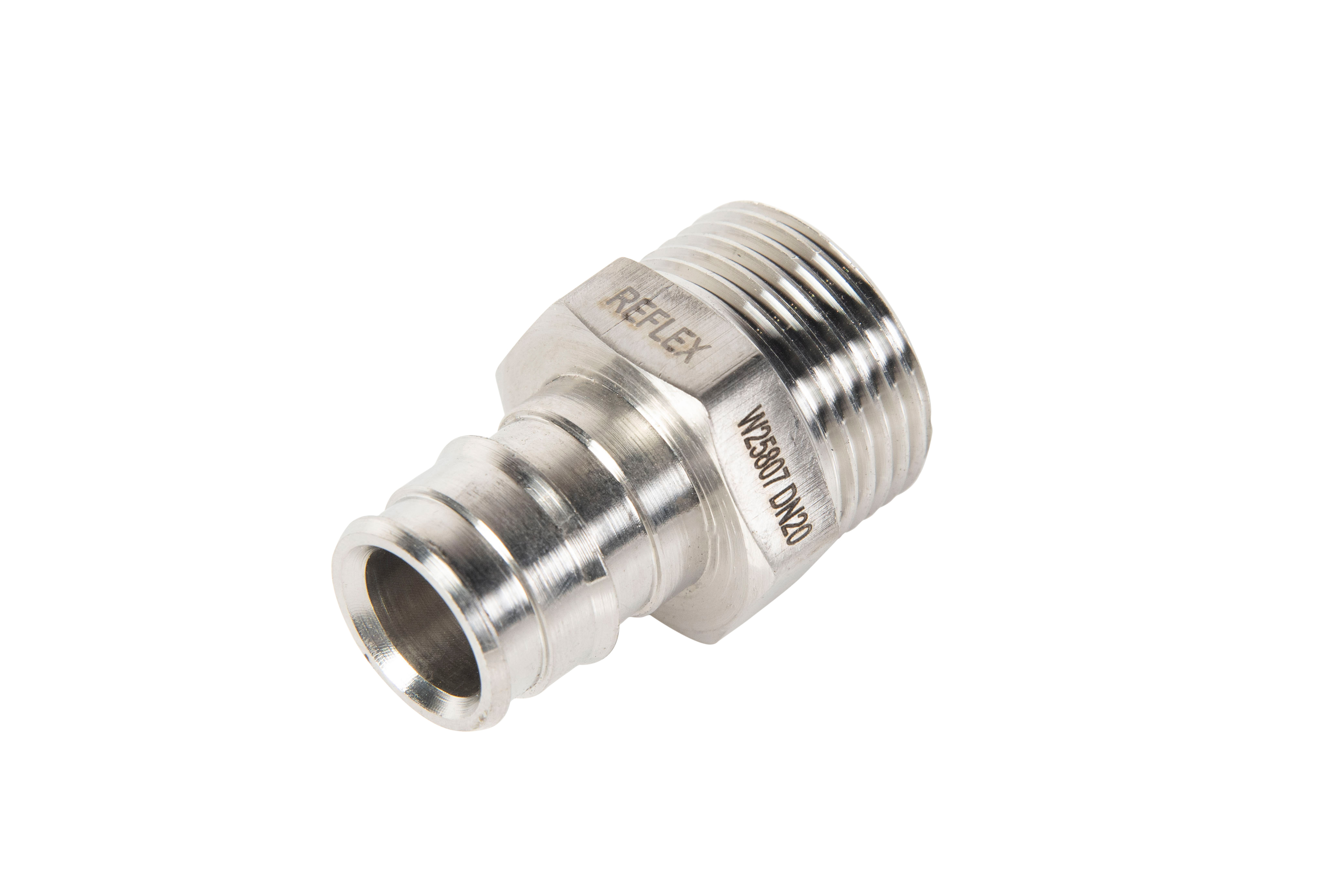 316SS  No 3 Male Connector DN16 - 1/2 BSP MI