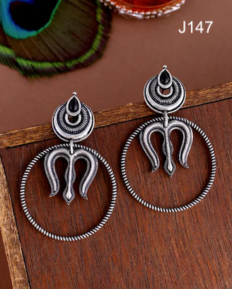 Thumbnail: Maa Durga Trishul Earrings