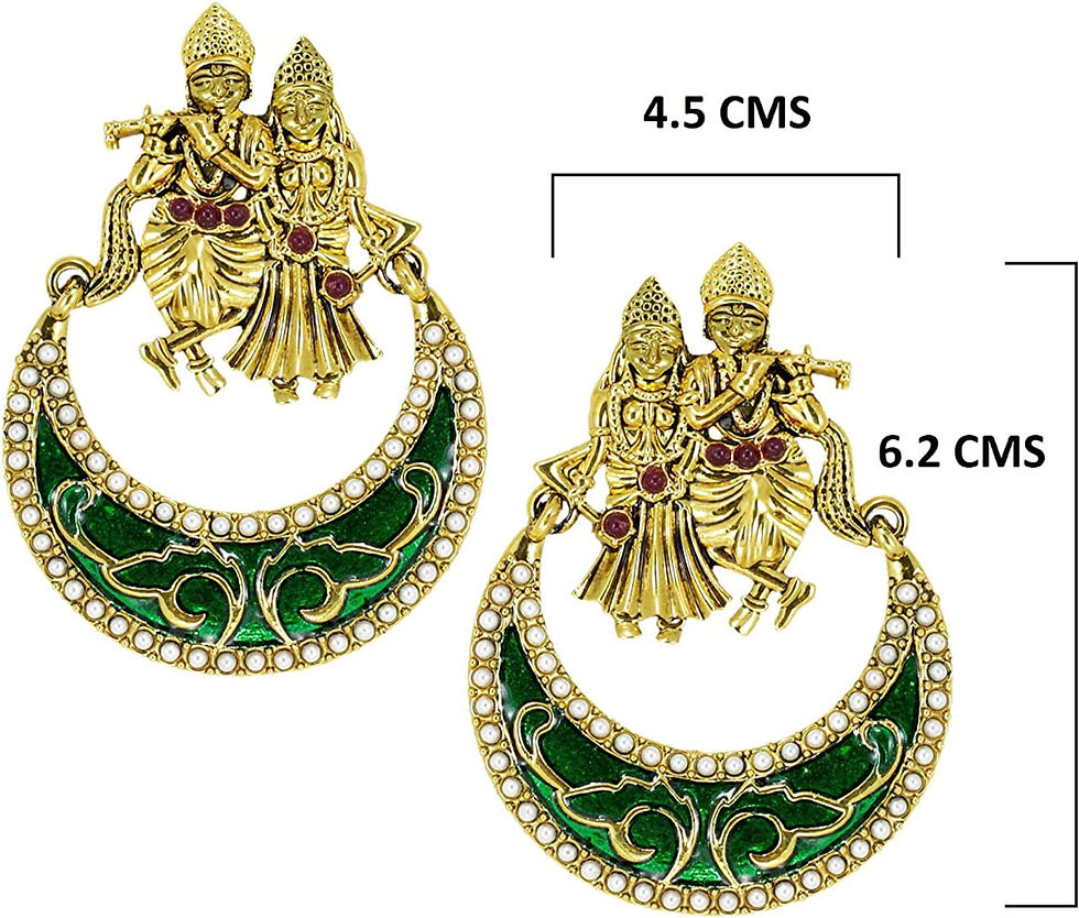 Thumbnail: Radha Krishna Jhulan Earrings