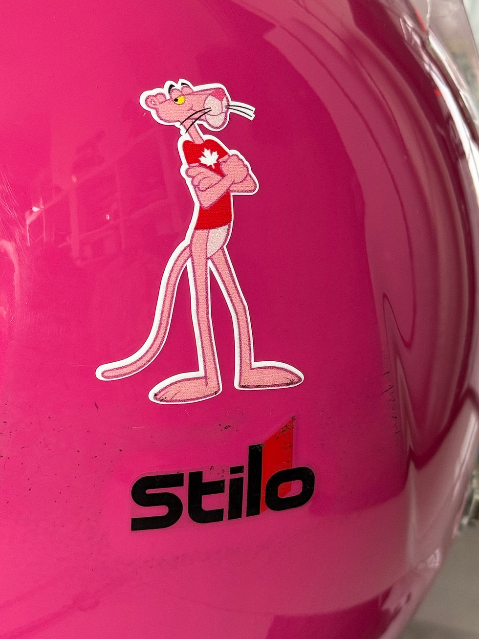 Miniature : Race helmet 2020 Lance Stroll BWT Racing Point F1 Bahrain GP