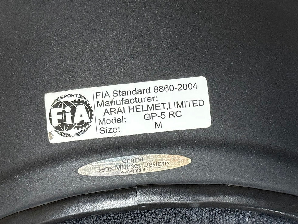 Miniature : Race helmet 2006 Scott Speed Toro Rosso European + Spanish GP Signed