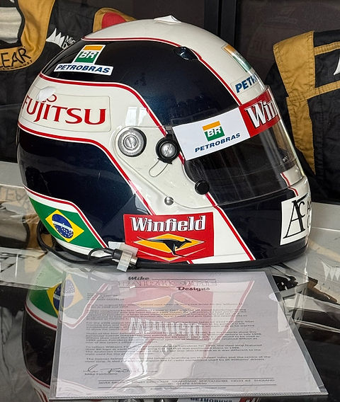 Race helmet Arai GP-4 Max Wilson 1998-99 Williams F1 Testing LOA Mike Fairholme | virage-f1 Race helmet Arai GP-4 Max Wilson 1998-99 Williams F1 Testing LOA Mike Fairholme | virage-f1