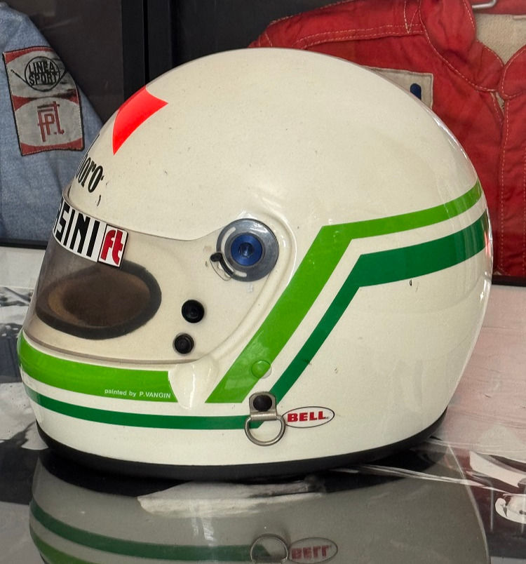 Miniature : Race helmet Bell XFM-1 Stefano Modena 1988 EuroBrun Full radio Signed