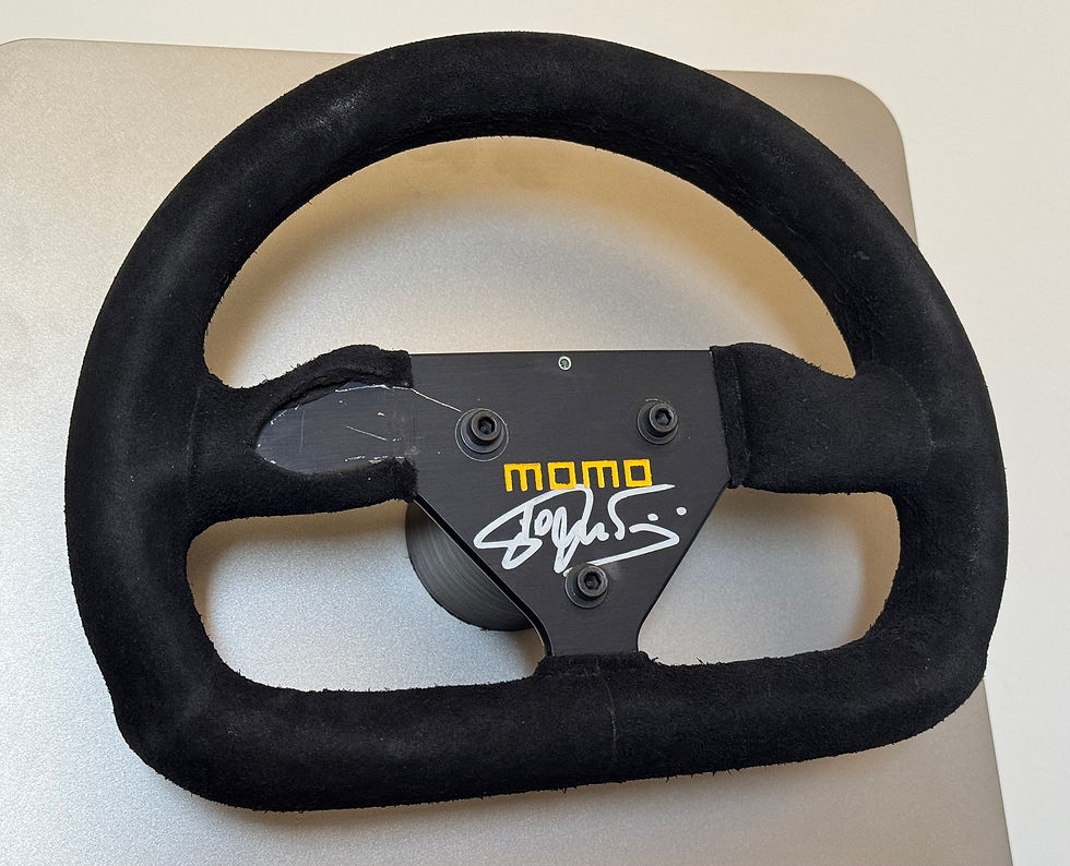 Miniature : Pierluigi Martini Signed Minardi 1990 US GP Phoenix race steering wheel