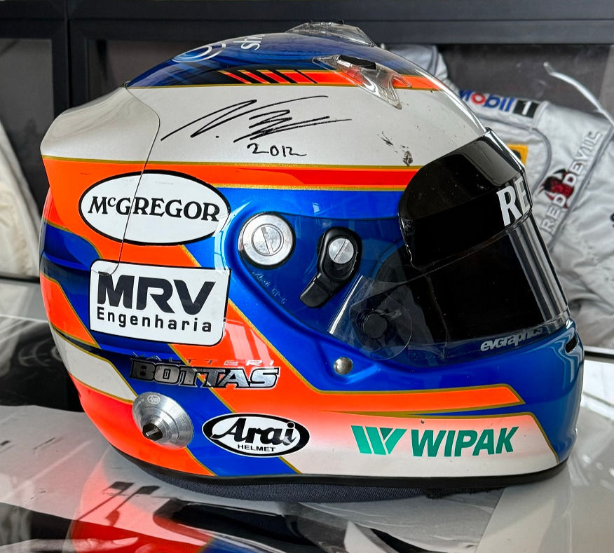 Race helmet Arai GP-6 RC Valtteri Bottas 2012 Williams F1 Signed