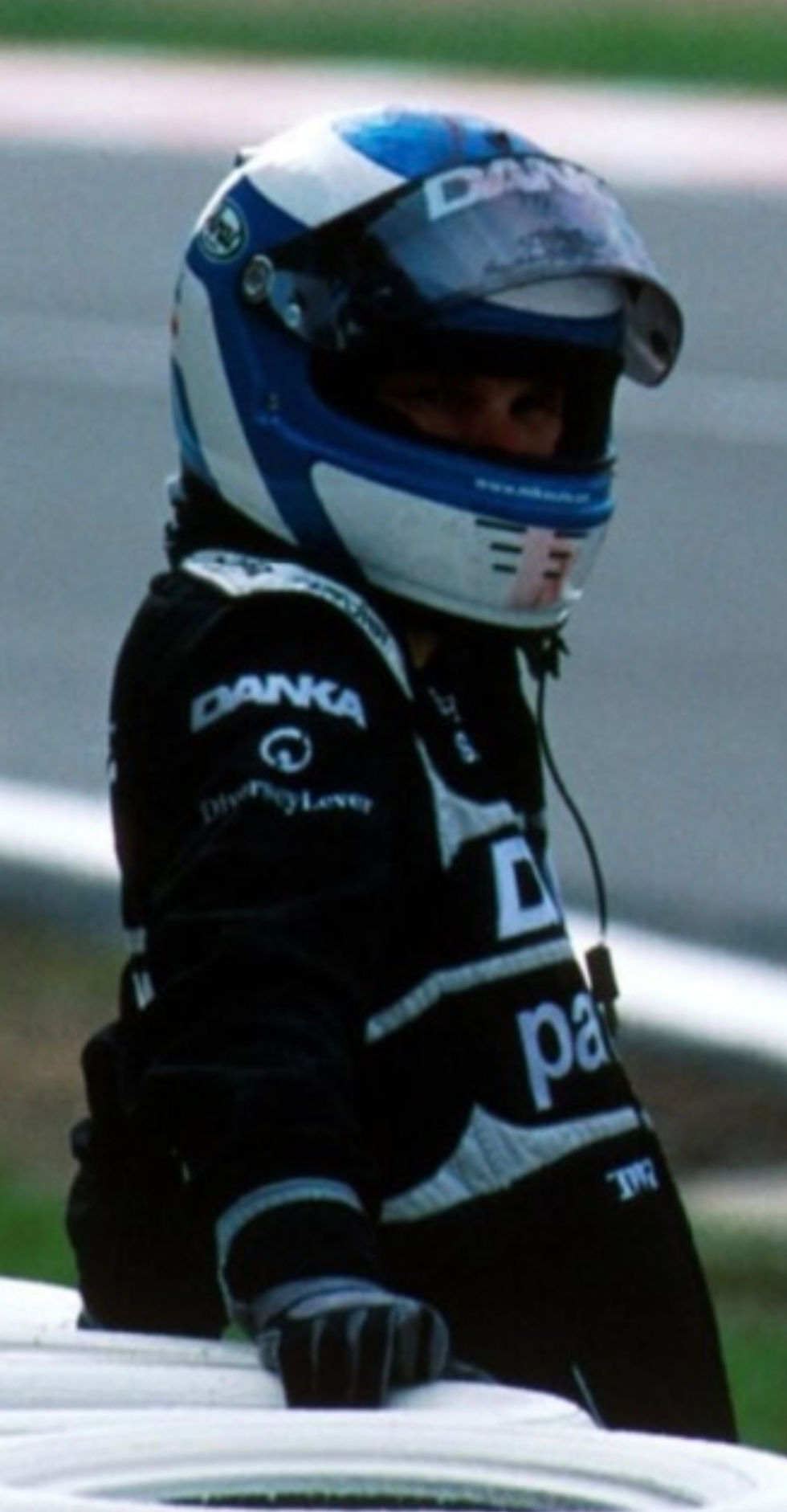 Miniature : Race helmet 1998 Mika Salo Arrows Belgian GP Friday practice crash Full radio