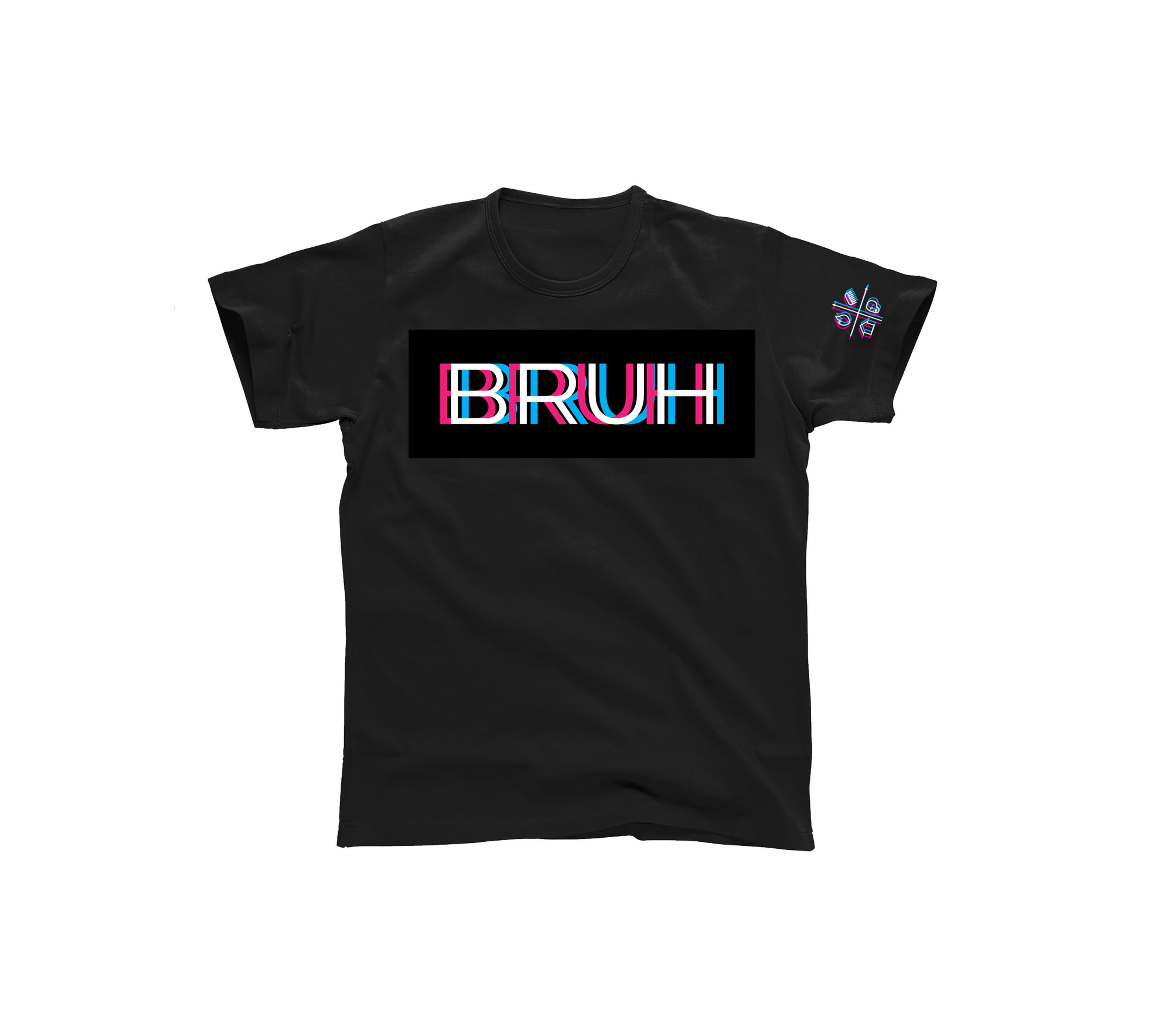 BRUH 3-D logo T