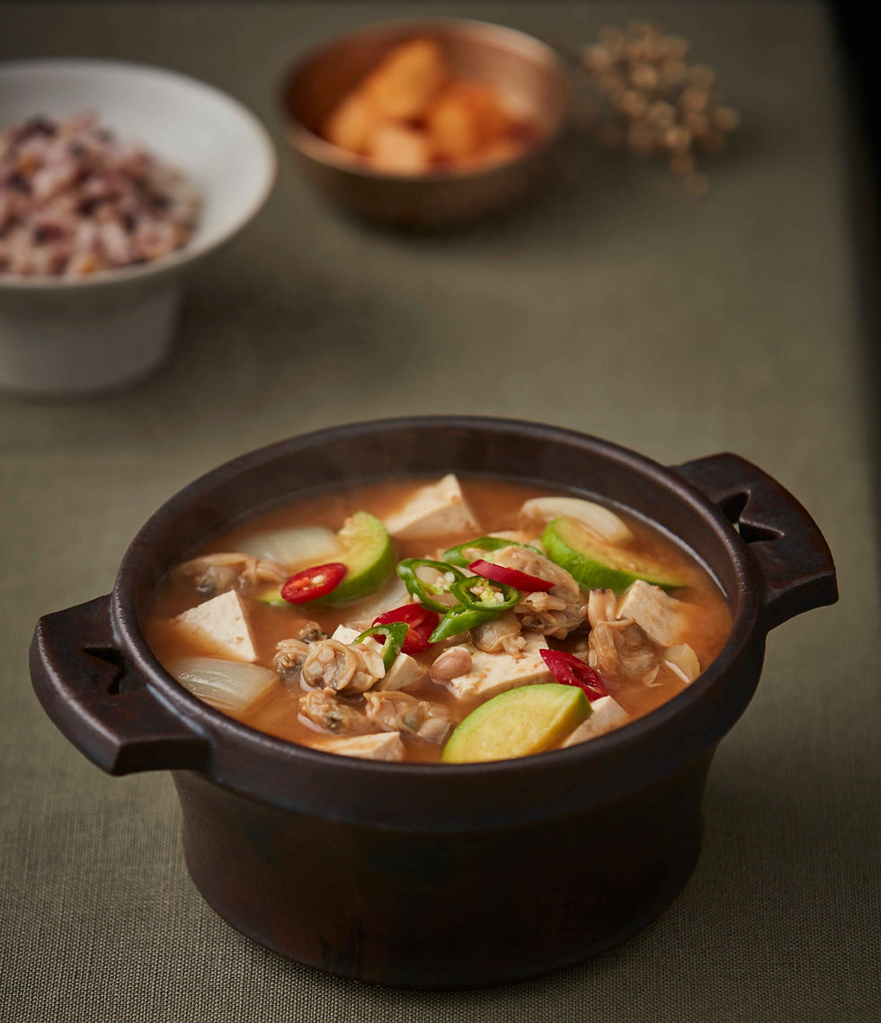 Clam‑flavoured doenjang jjigae, a comforting Korean stew © Korean Food Promotion Institute