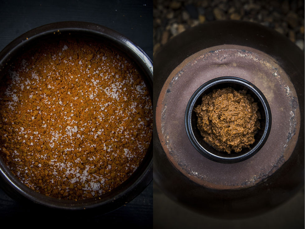 Doenjang fermented and stored in onggi, traditional Korean crocks © Korean Food Promotion Institute