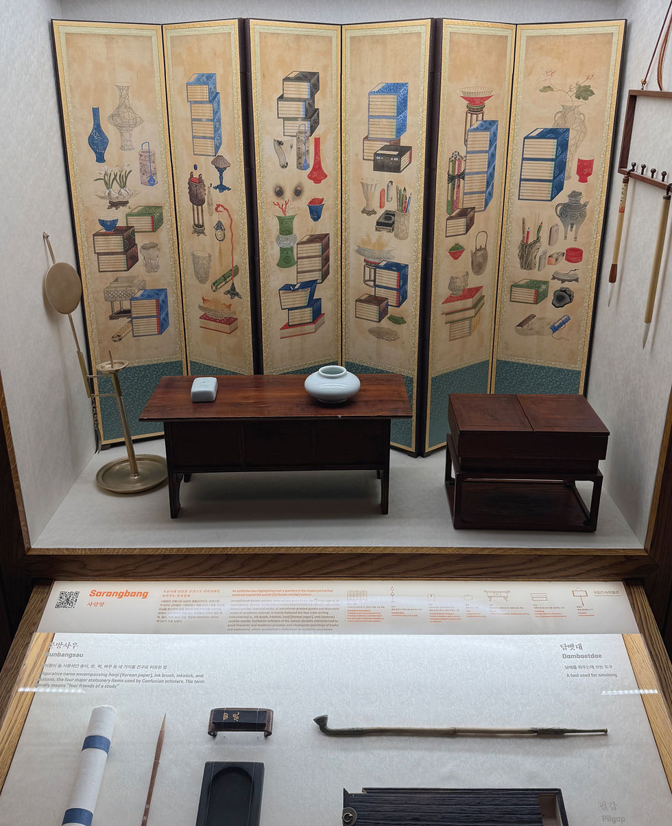 Chaekgado Folding Screen in the Sarangchae at the Entrance of The KCCUK