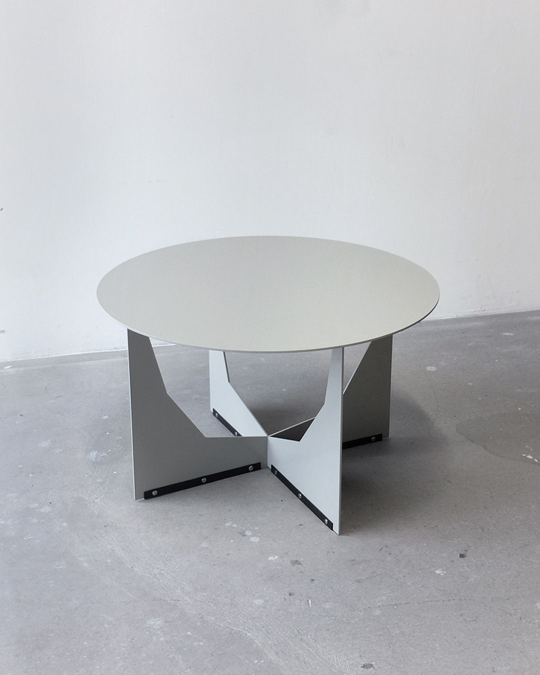 Cut-steel Side Table by Matan Fadida