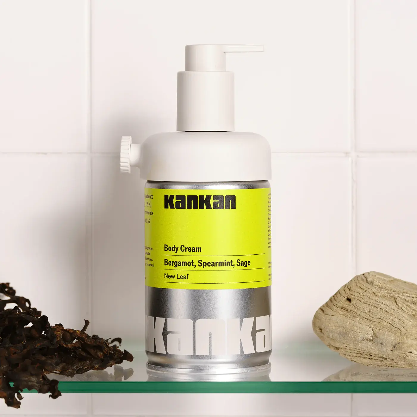 Refillable Body Cream Starter Kit, New Leaf by KANKAN