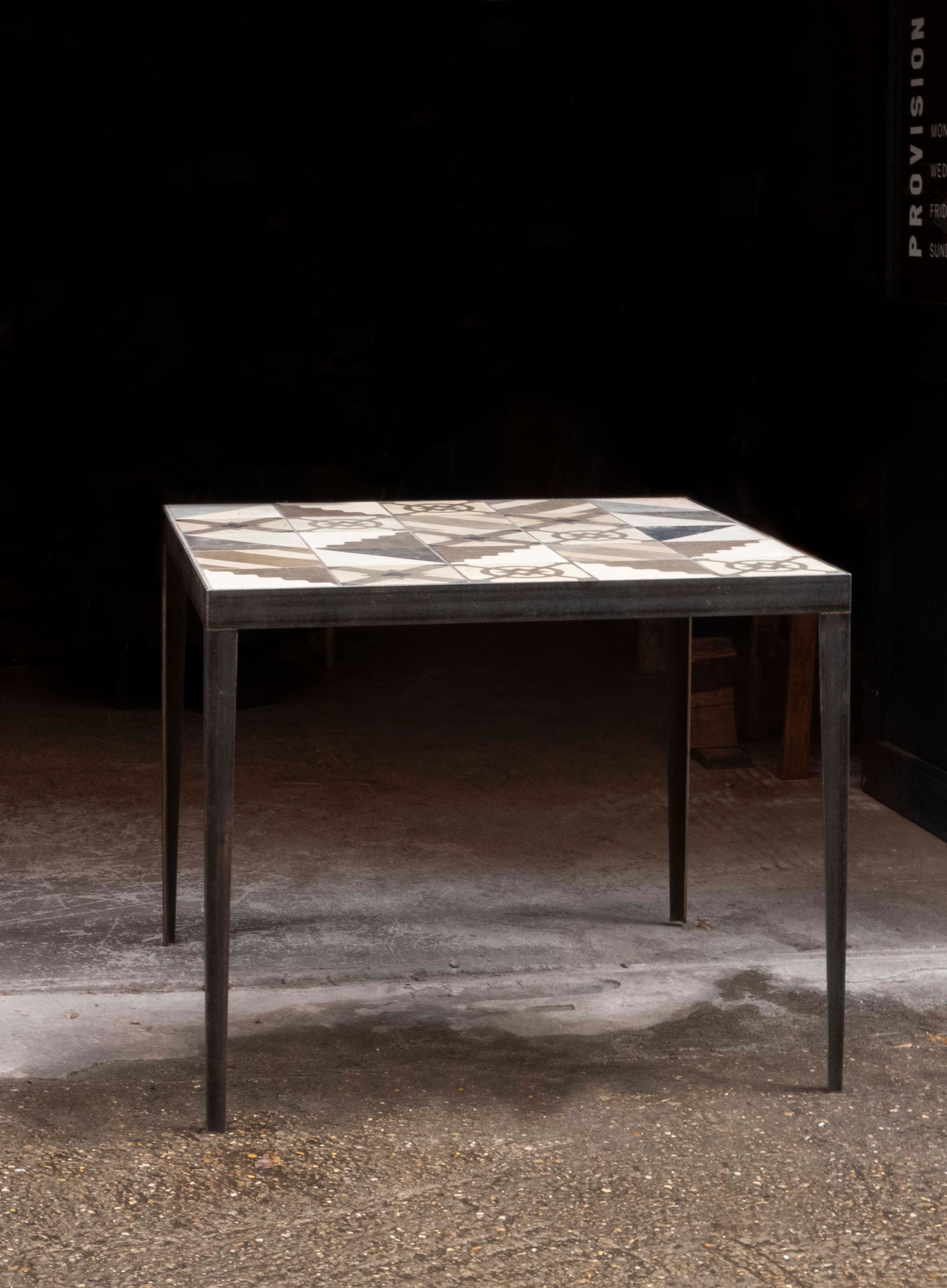 Encaustic Tile Topped Table