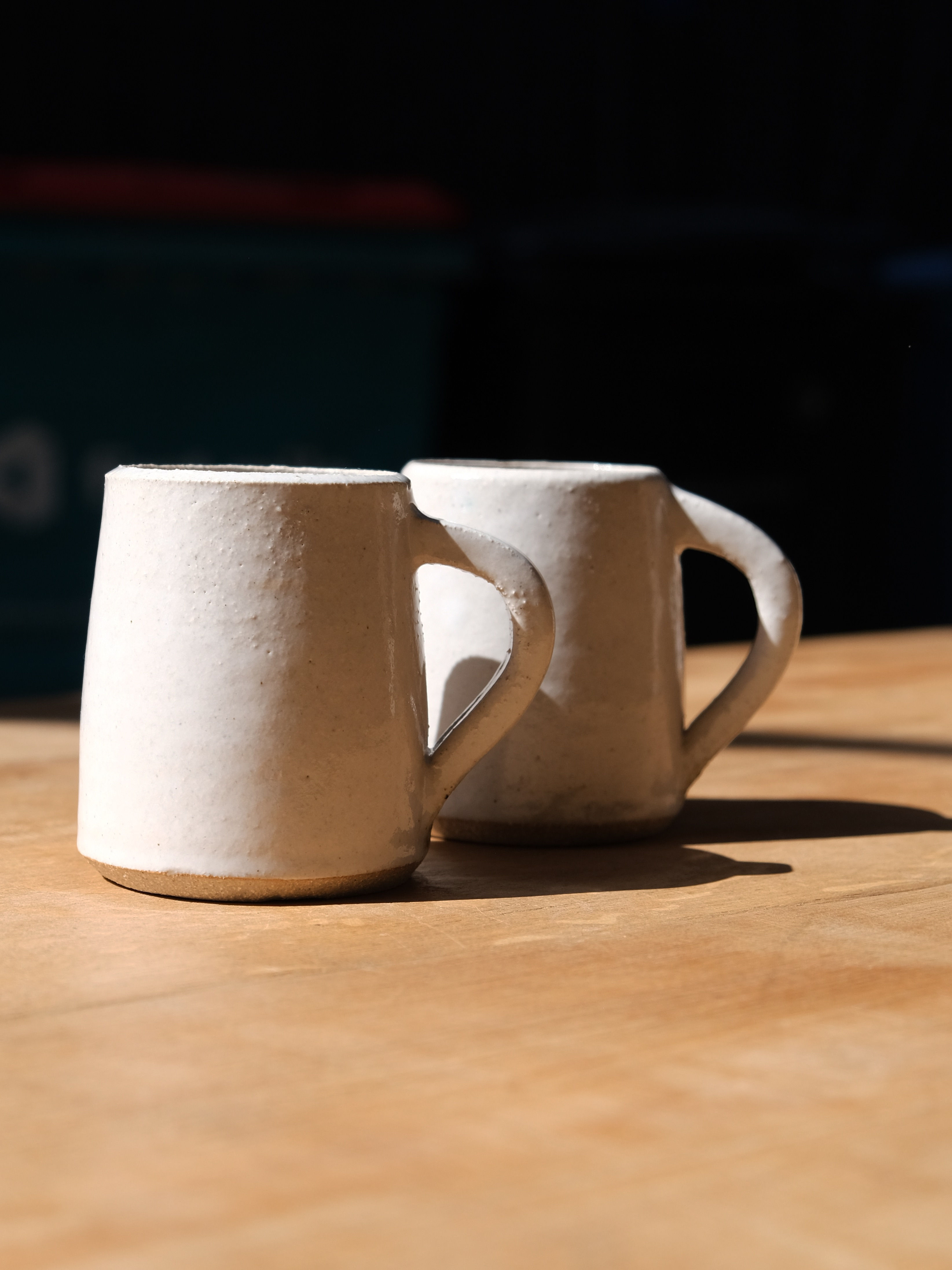 Stoneware mug handcrafted ceramic cup with natural glaze finish for everyday use
