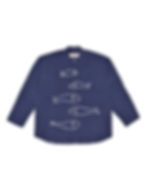 The Meen Shirt by Fenmy Taxena, a handcrafted shirt with hand embroidery in natural fabric for everyday wear