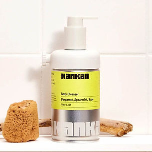 Refillable Body Cleanser Starter Kit, New Leaf by KANKAN