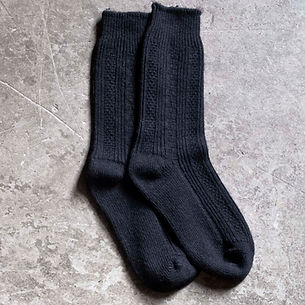 Recycled Merino Wool Socks – Black sizes 3–6