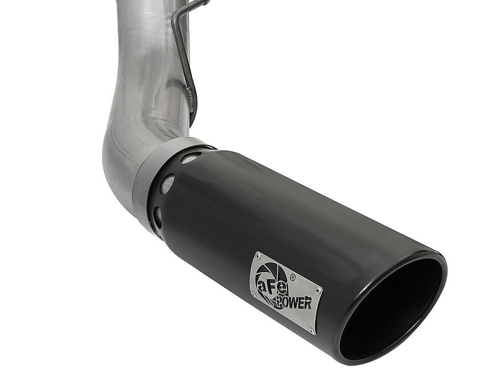 Thumbnail: AFE Atlas 5" Aluminized DPF-Back Exhaust Black Tip | 17+ Ford 6.7 Powerstoke