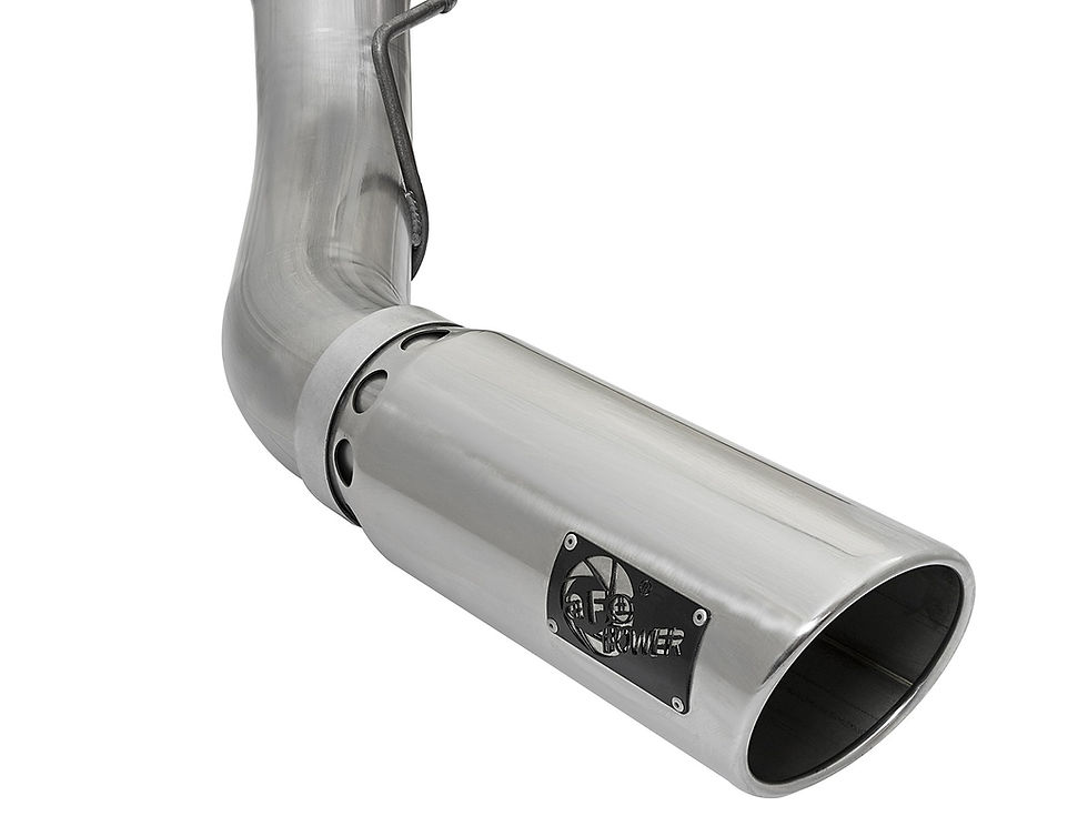 Thumbnail: AFE Atlas 5" Aluminized DPF-Back Exhaust Polished Tip | 17+ Ford 6.7 Powerstroke