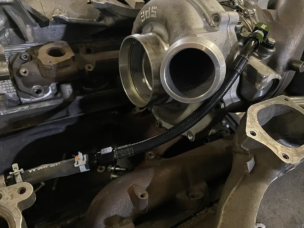 Thumbnail: SPE MOTORSPORT TURBO COOLANT FEED LINE | 17-19 Ford 6.7L Powerstroke