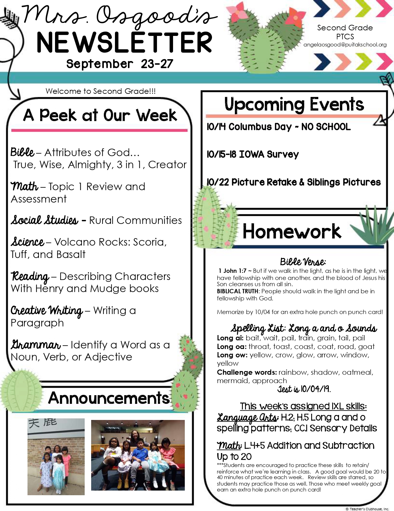 AngelaNewsletter2019September4thWeek_com