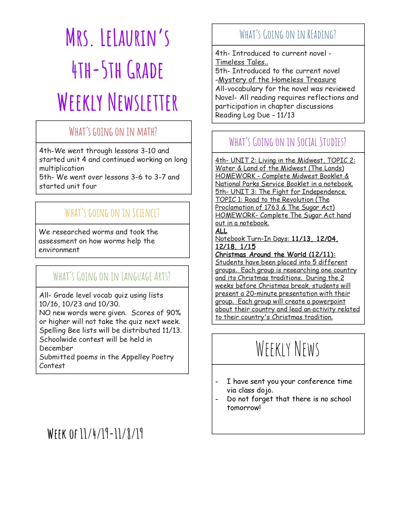 BethanyNewsletter2019November1stWeek_pag