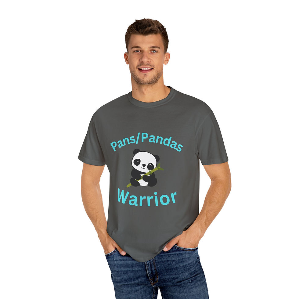 Thumbnail: Bella- Panda Warrior Unisex Garment-Dyed T-Shirt, Cute Panda Tee,
