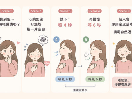 突然緊張到唔識講嘢？