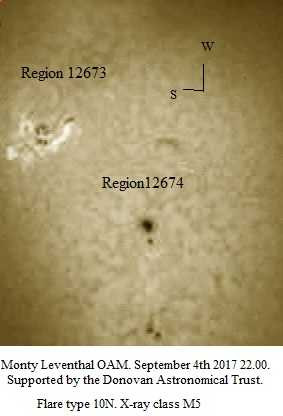 Photograph Monty Leventhal X-class Flare