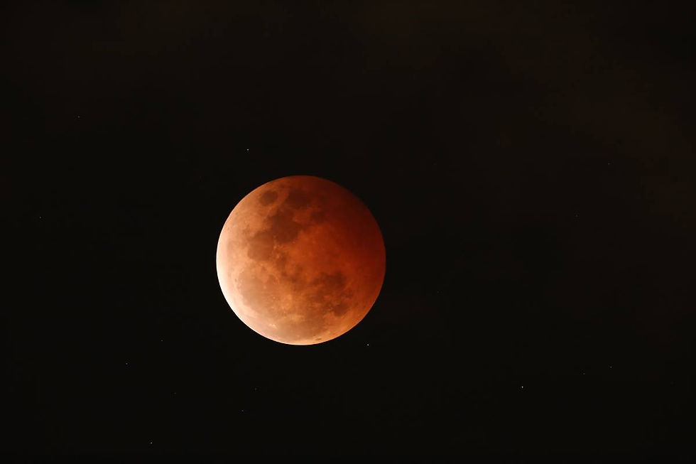 Eclipsed moon by Geoff Wyatt