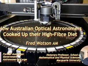 Prof Fred Watson AM presentation