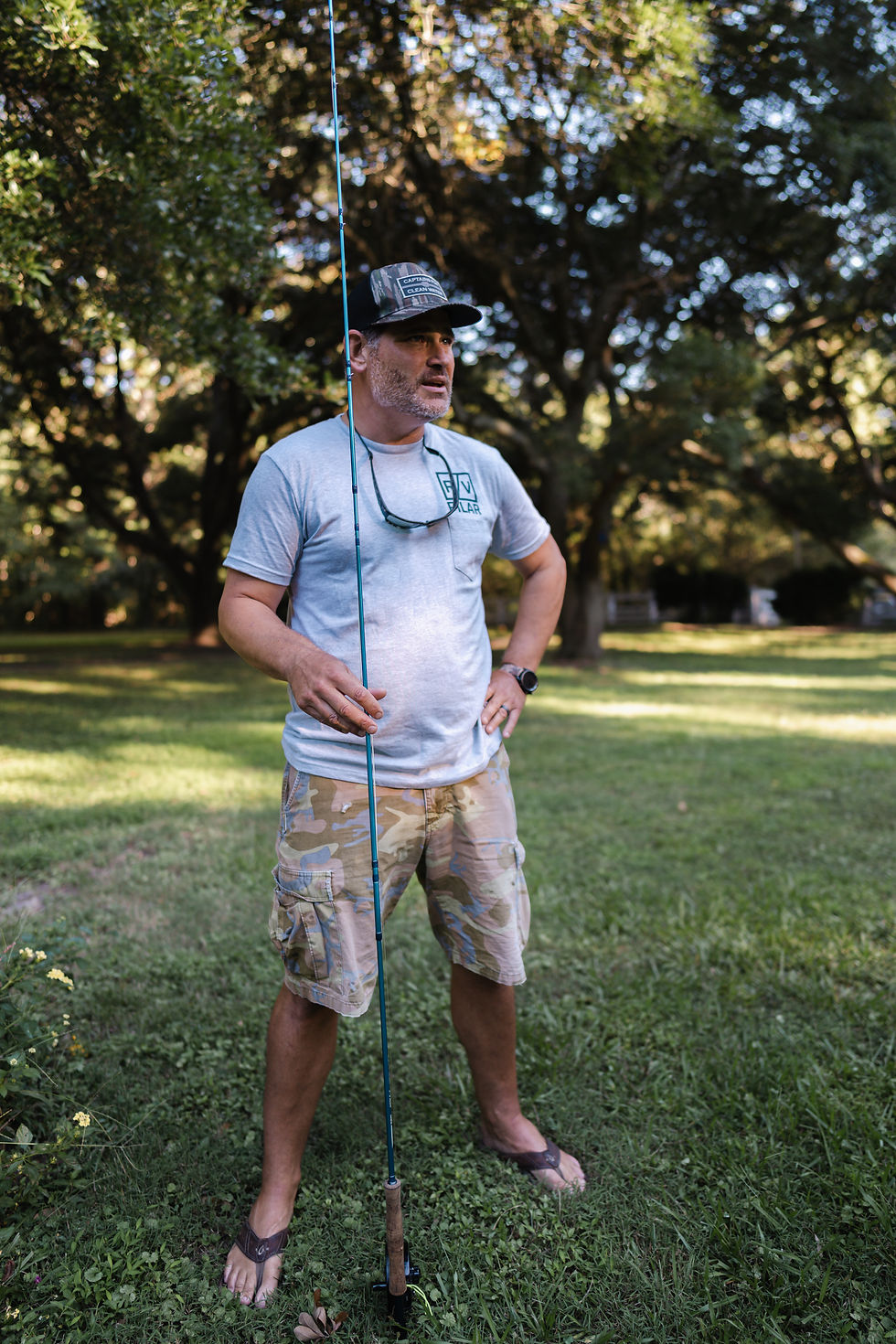 Fly fishing cast instructor.