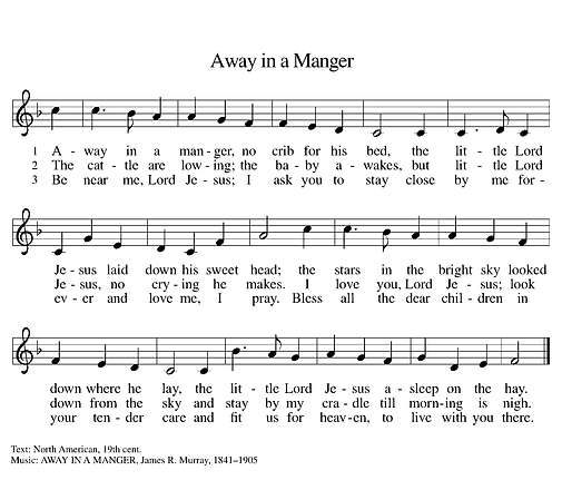 Away in a Manger (AWAY IN A MANGER) (Melody).tif