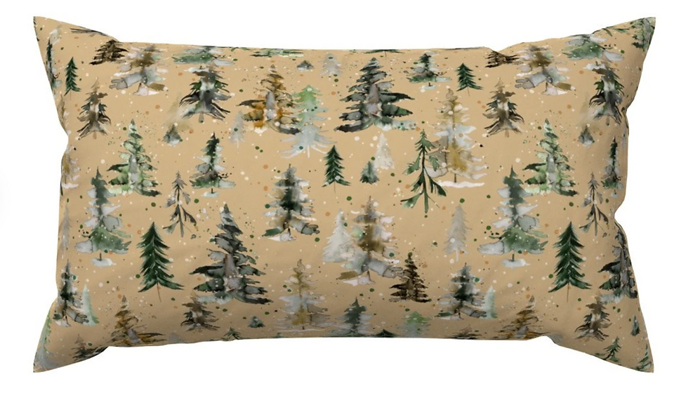 Woodland Trees Accent Pillow