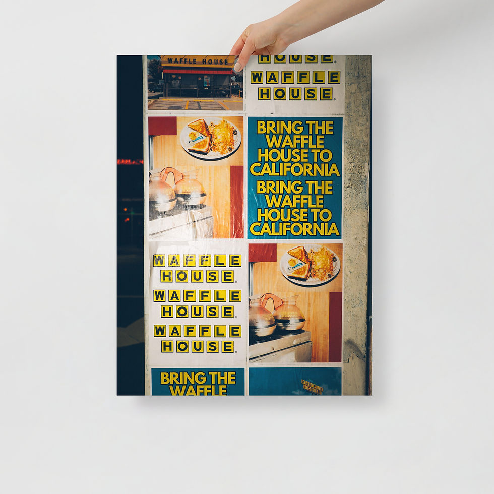 Thumbnail: Bring The Waffle House to California detail print