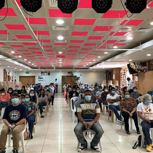 CHURCH VOLUNTEERS UNDERGO SWAB TESTING IN THE IDCC