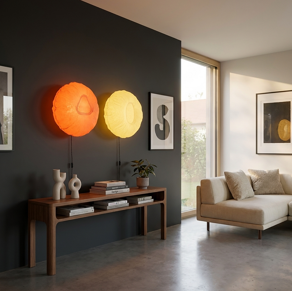 Design Wandleuchte Airbag, Selbstaufblasend