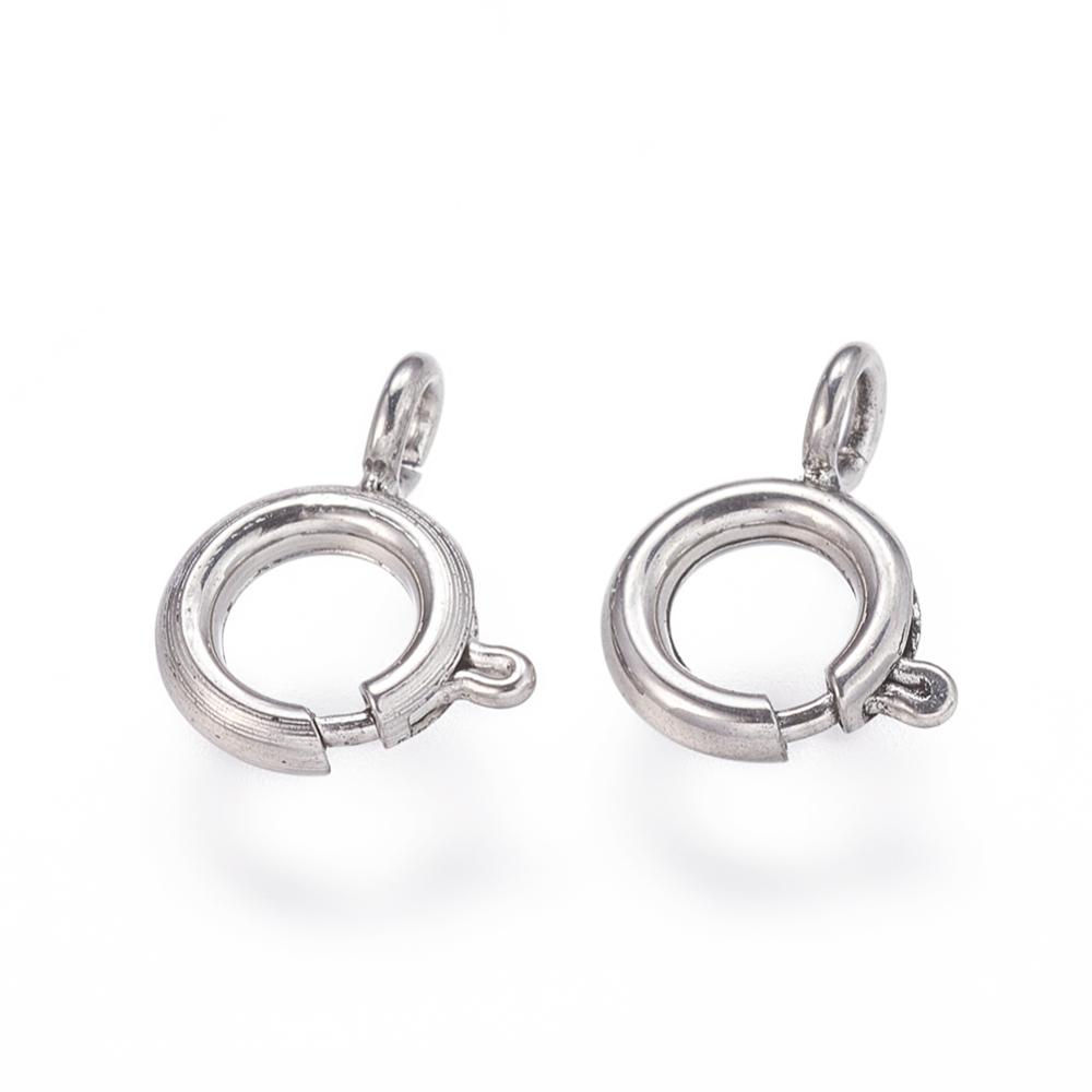 Tarnish Resistant 304 Stainless Steel Spring Ring Clasp 6mm