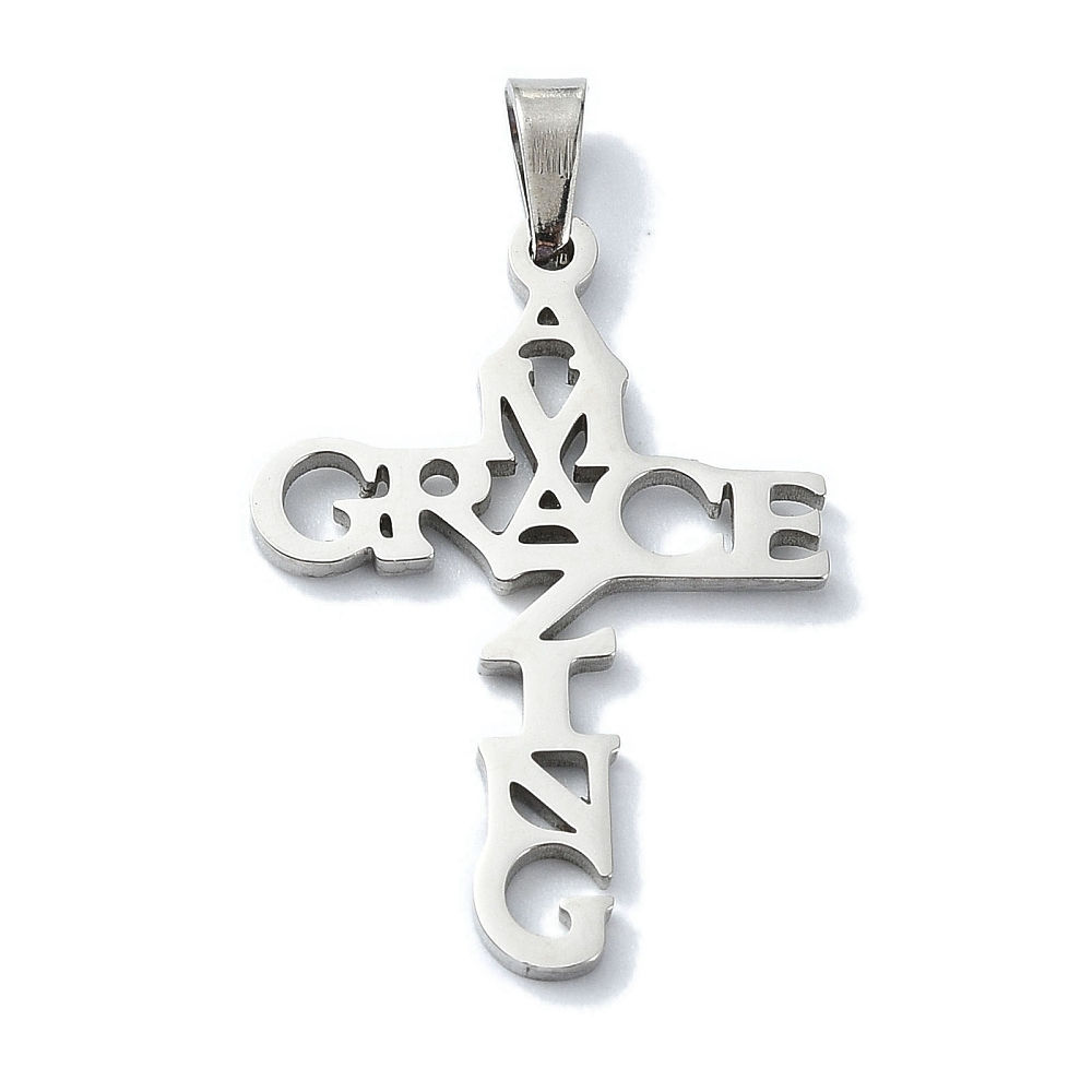Amazing Grace 304 Stainless Steel Pendants