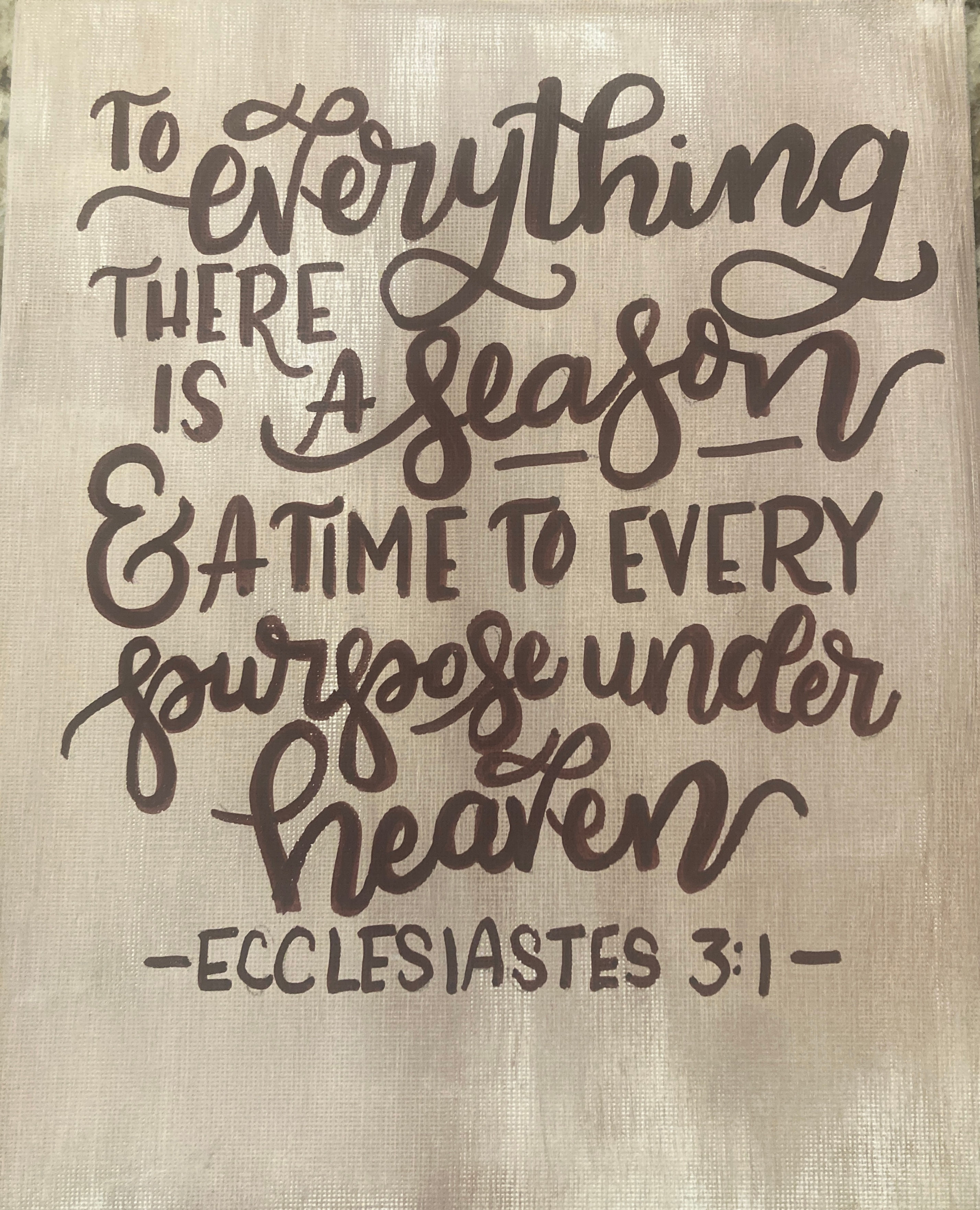 To Everything There is a Season